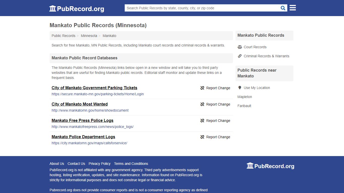 Free Mankato Public Records (Minnesota Public Records)